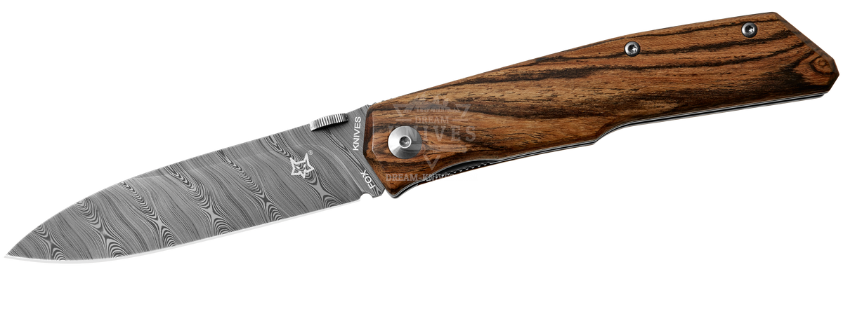 FOX FX-525 DB Terzuola Damascus Folding Knife | Dream-Knives