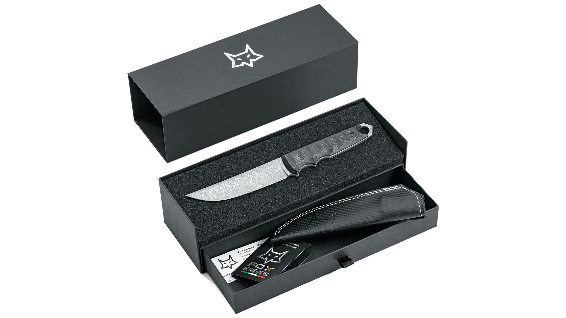 FOX FX-634 DCFB RYU Damascus Knife