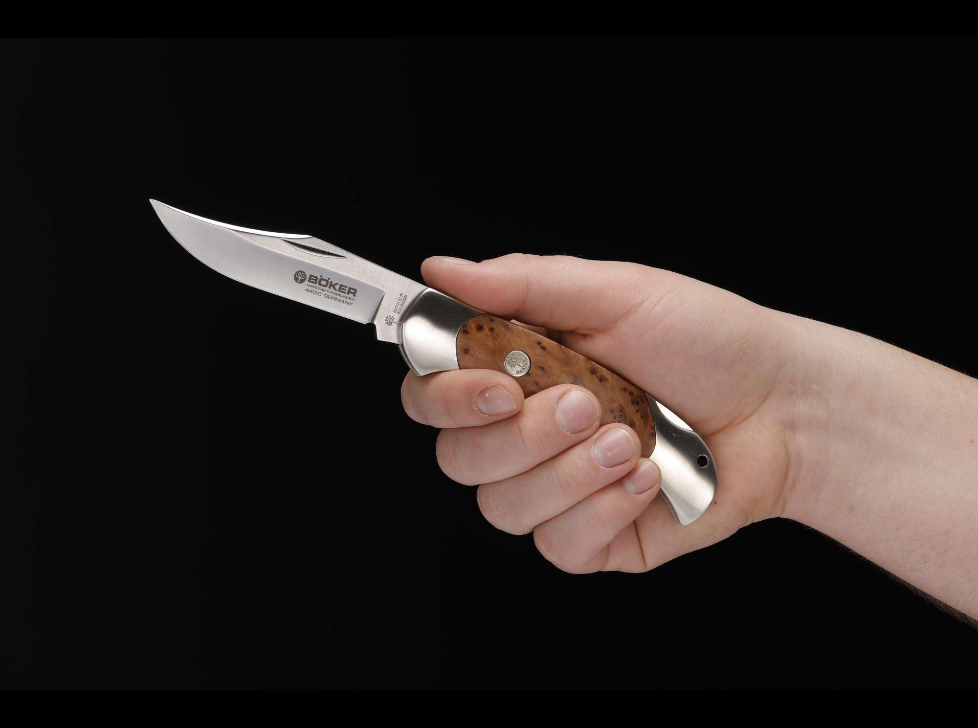 Boker Solingen Folding Hunter Rosewood Traditional Lock Back Knife
