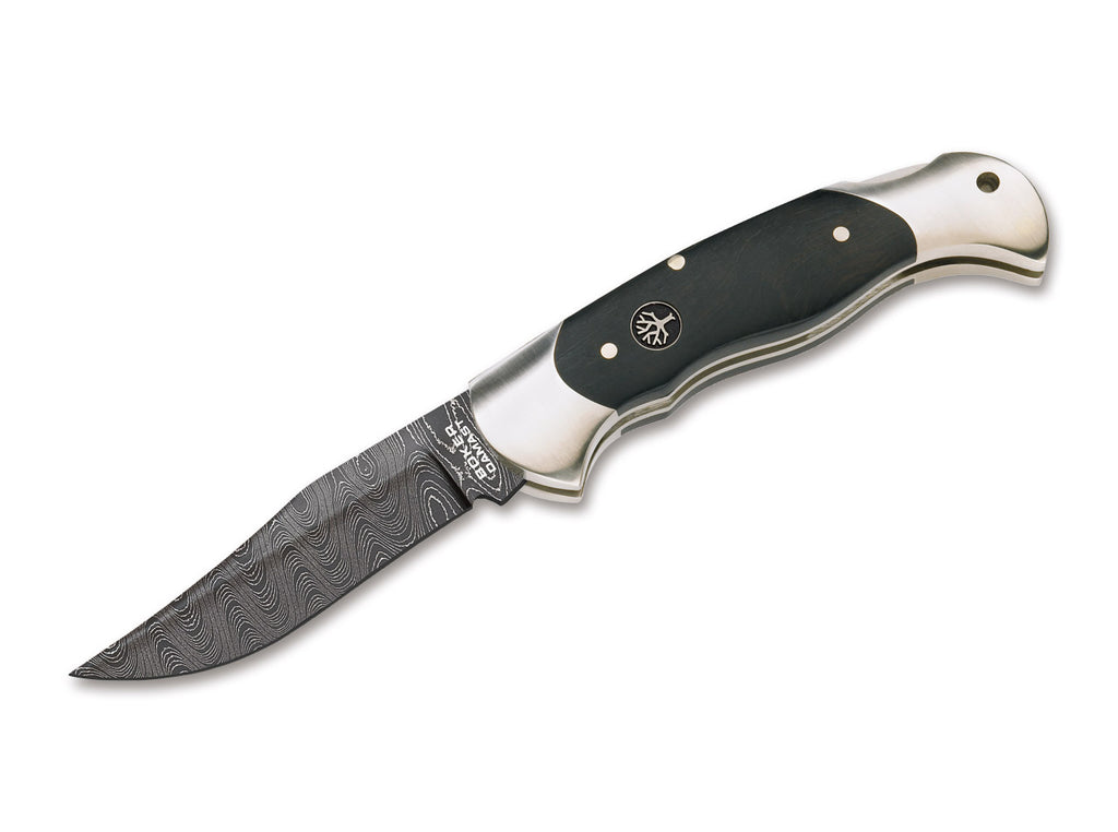 Boker Scout Ebony Damascus Folding Knife